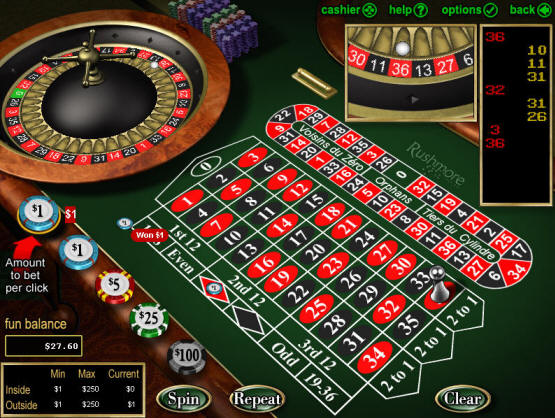 Rushmore Casino Roulette Table
