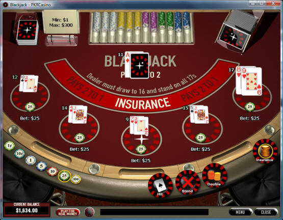 PlayTech Blackjack Table