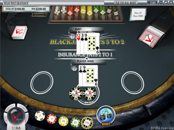 Rival Gaming Blackjack